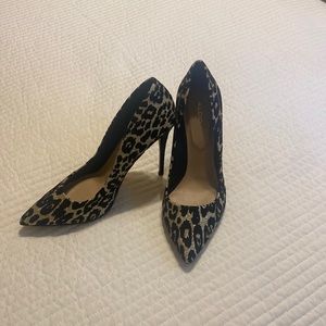 Aldo, size 8.5, black and gold glitter leopard shoes